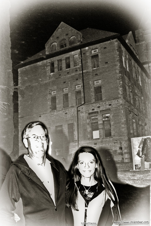 Old building at night